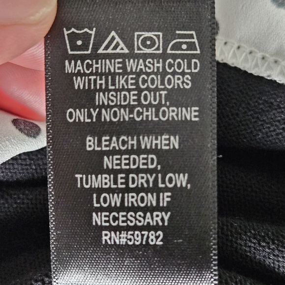 Adrianna Papell Black Sweater with Black and White Polka-dot Under Blouse Size M - Picture 6 of 6